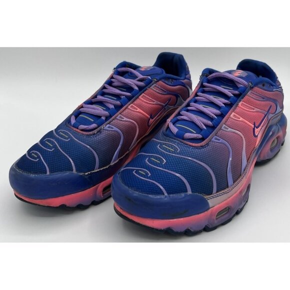 Nike Air Max Plus Fade Blue Pink Shoes CT0962-400 Women Size 7Youth Size 5.5